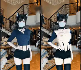 自拍 [AI重磅]蔡萝莉 浅浅 王德芙 杨幂 椰椰椰 一只小耳朵脱衣【6V+9G】