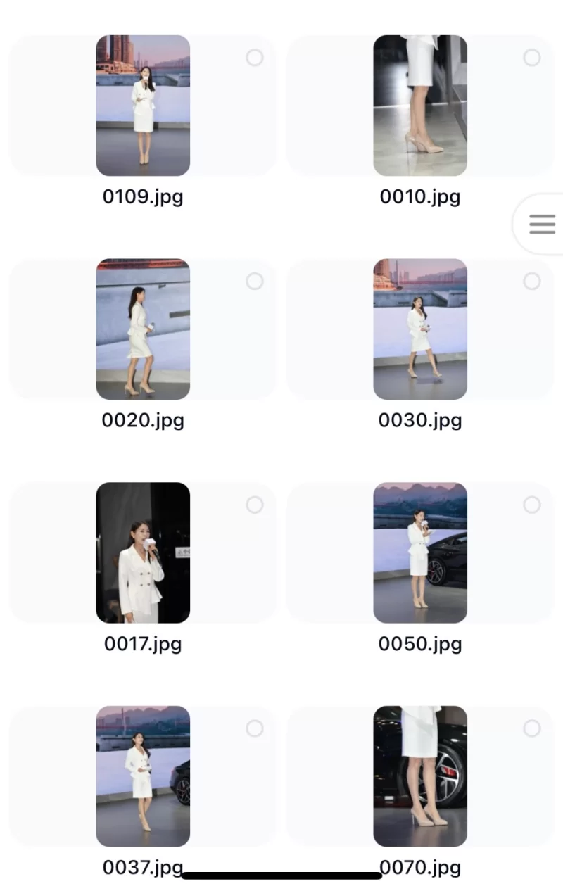 不漏点 展会奥迪主持人  高清原图拍摄【p110v1+3.32g】