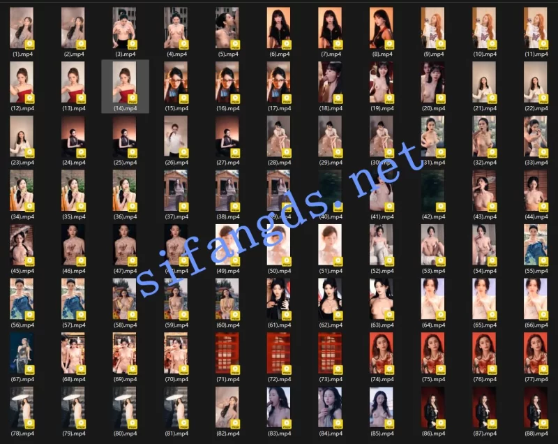 其他 [AI重磅]三十位网红明星AI短视频 88V 大神最新制作 超顶【88V+2.49G】