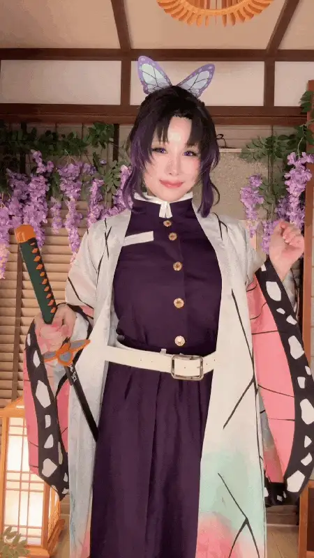 Cosplay 雨波HaneAme_蝴蝶忍 [42P+10V]【42P+10V+750m】