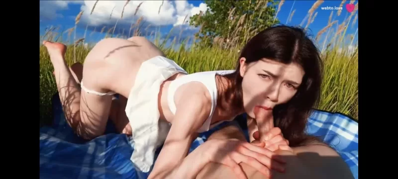 高颜值 草地野战完整版，宫崎骏动画般的超美风景，风景如画的草地里内射【1v+300m】