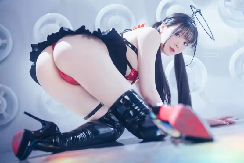 国产coser [COSPLAY/带视频] 霜月shimo – 2025年09月订阅 賽博黑天使【20P3V+100M】