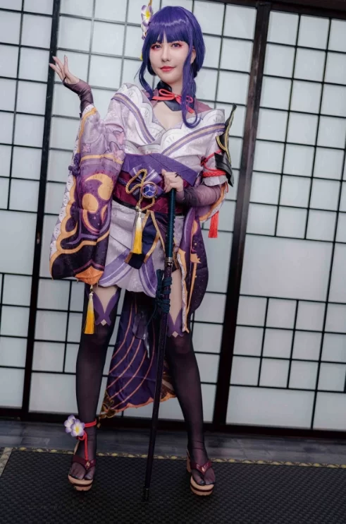 国产模特 [薫月企画] 蓝芽水月 - 雷电将军【105P+20M】