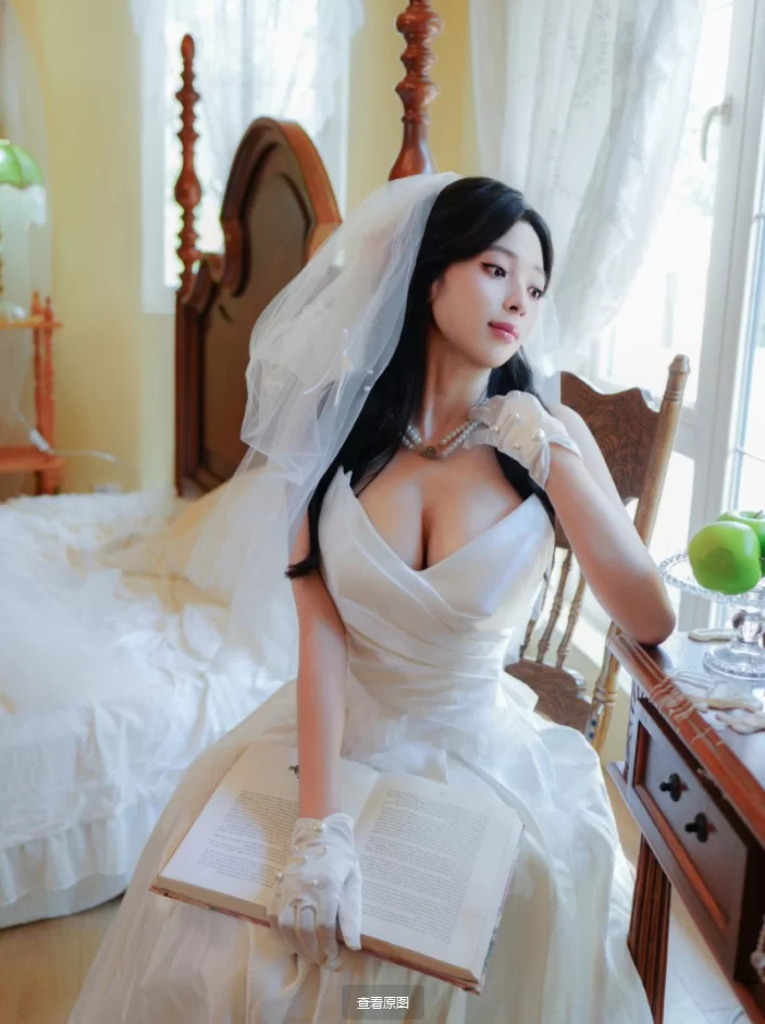 漏点 朱朱molly NO.001 内购无水印 10769 洁白婚纱【82P+2.1G】
