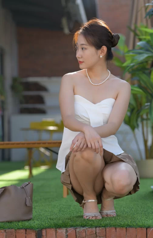 国产模特 街拍模特 若雨13 一只麋鹿摄影作品 - 迷迭香水味 白色抹胸【470P+9.32G】