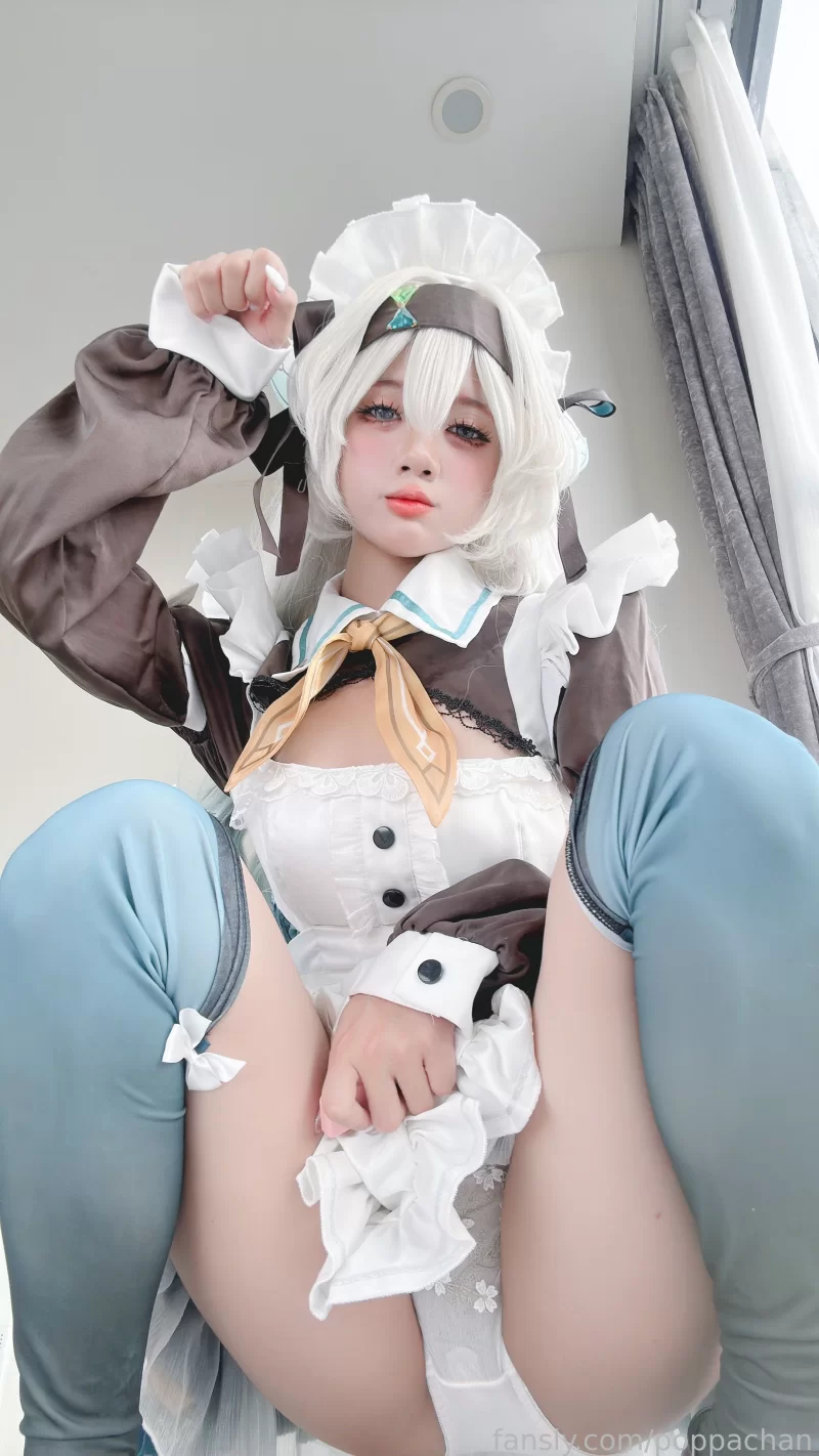 Cosplay PoppaChan - 流萤女仆装【54P+185M】