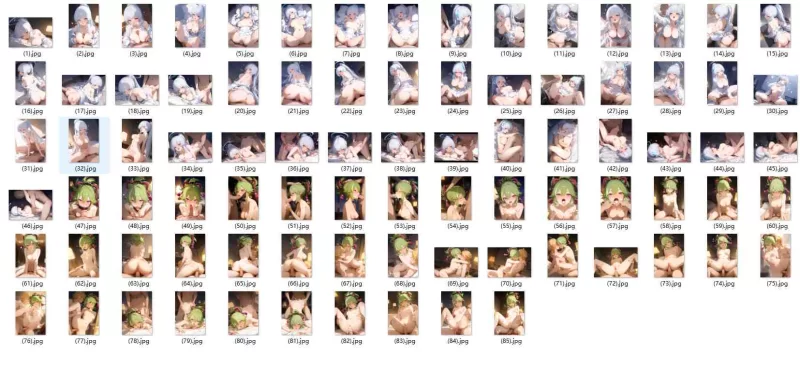 动漫 AI s Neko-25年1月2月图集（鸣潮 原神 星穹轨道 绝区零等10G）【1+10G】